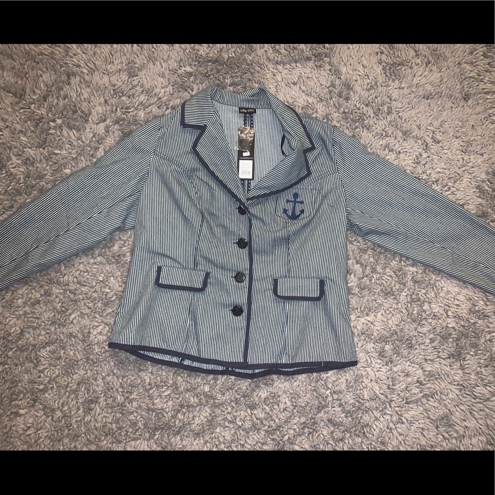 City Chic striped blazer size S (plus size 16)
